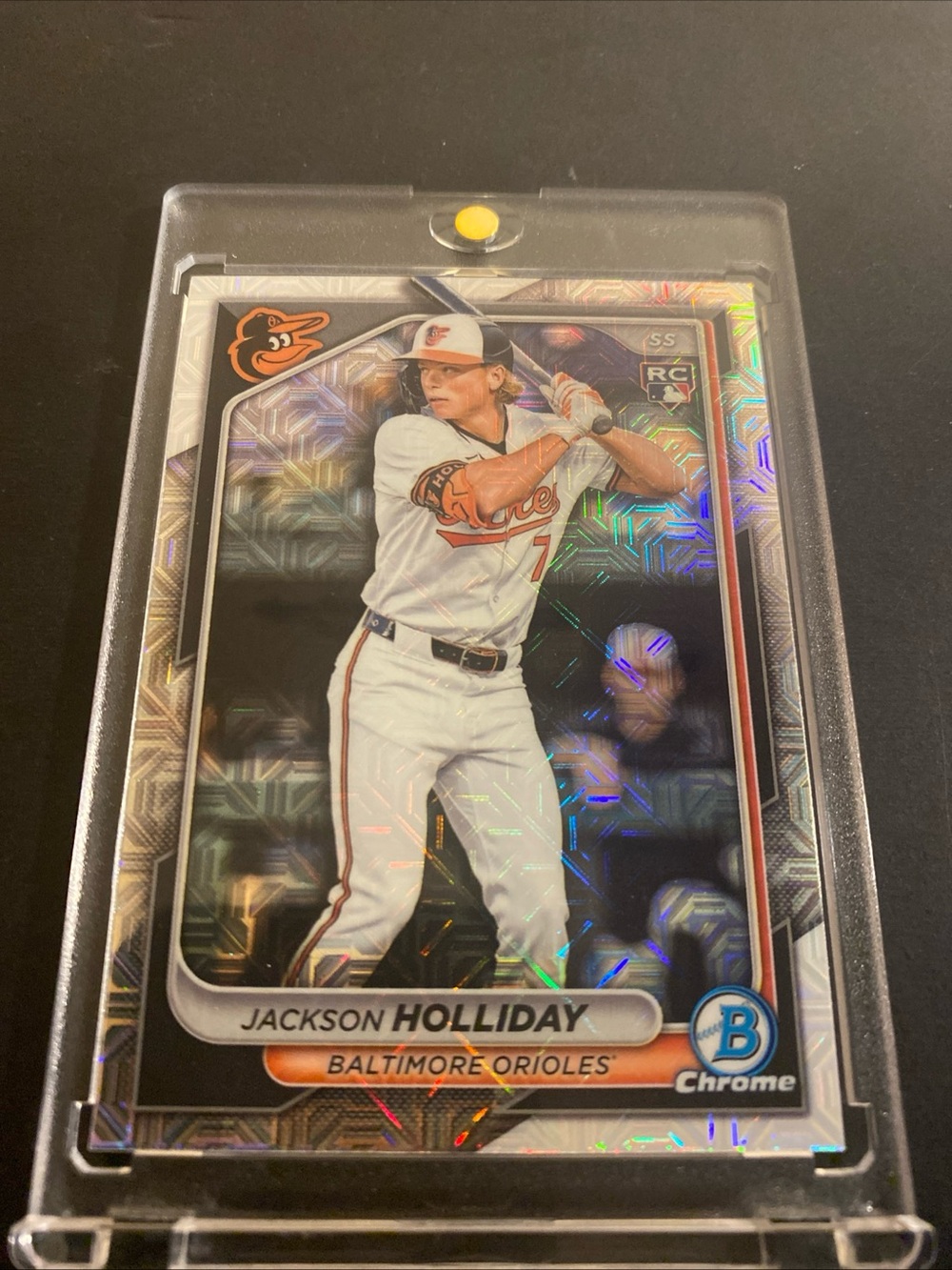 2024 Bowman Mega Box MLB Mojo Refractor 26 Jackson Holliday RC Baltimore Orioles